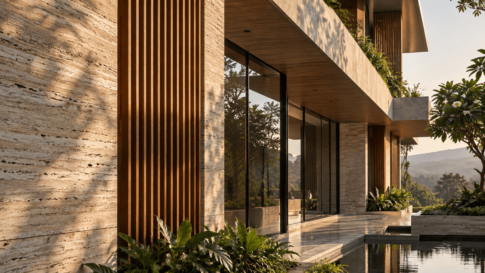 Detailed view of premium residential architecture